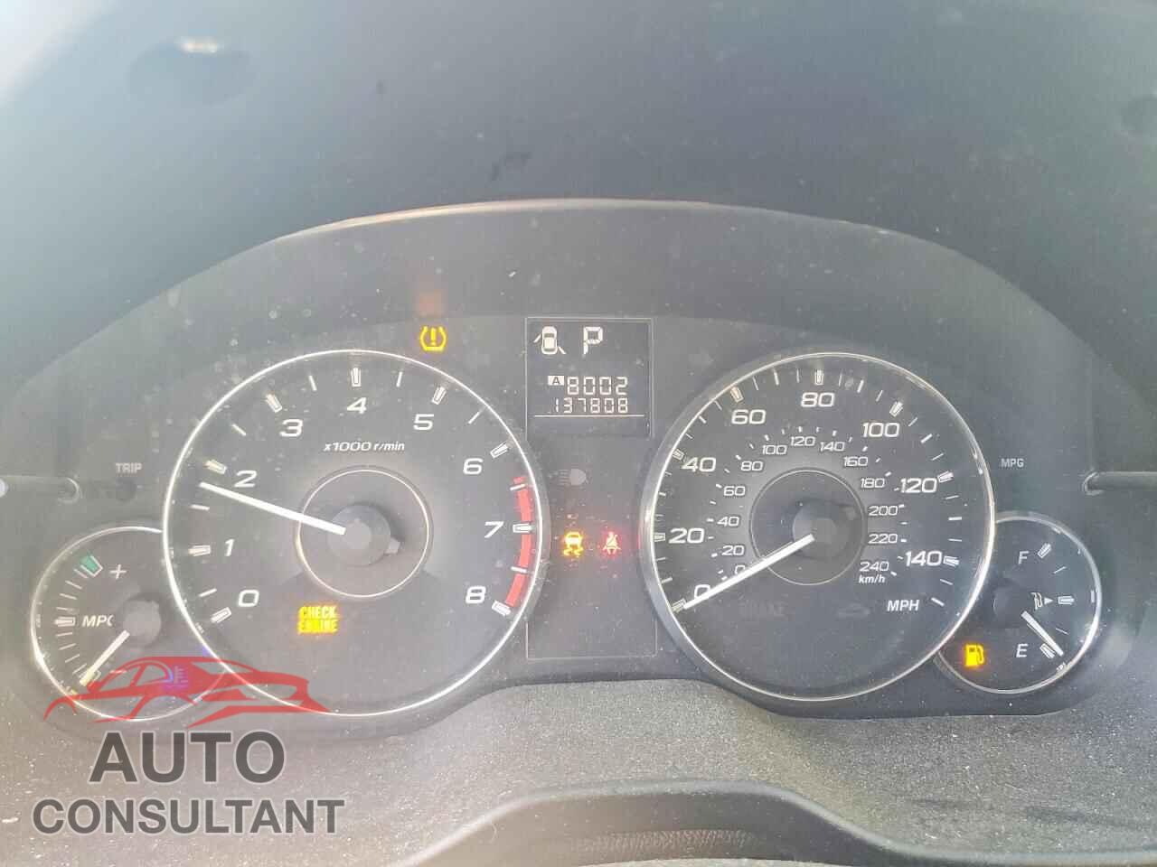 SUBARU OUTBACK 2012 - 4S4BRBKC2C3214410