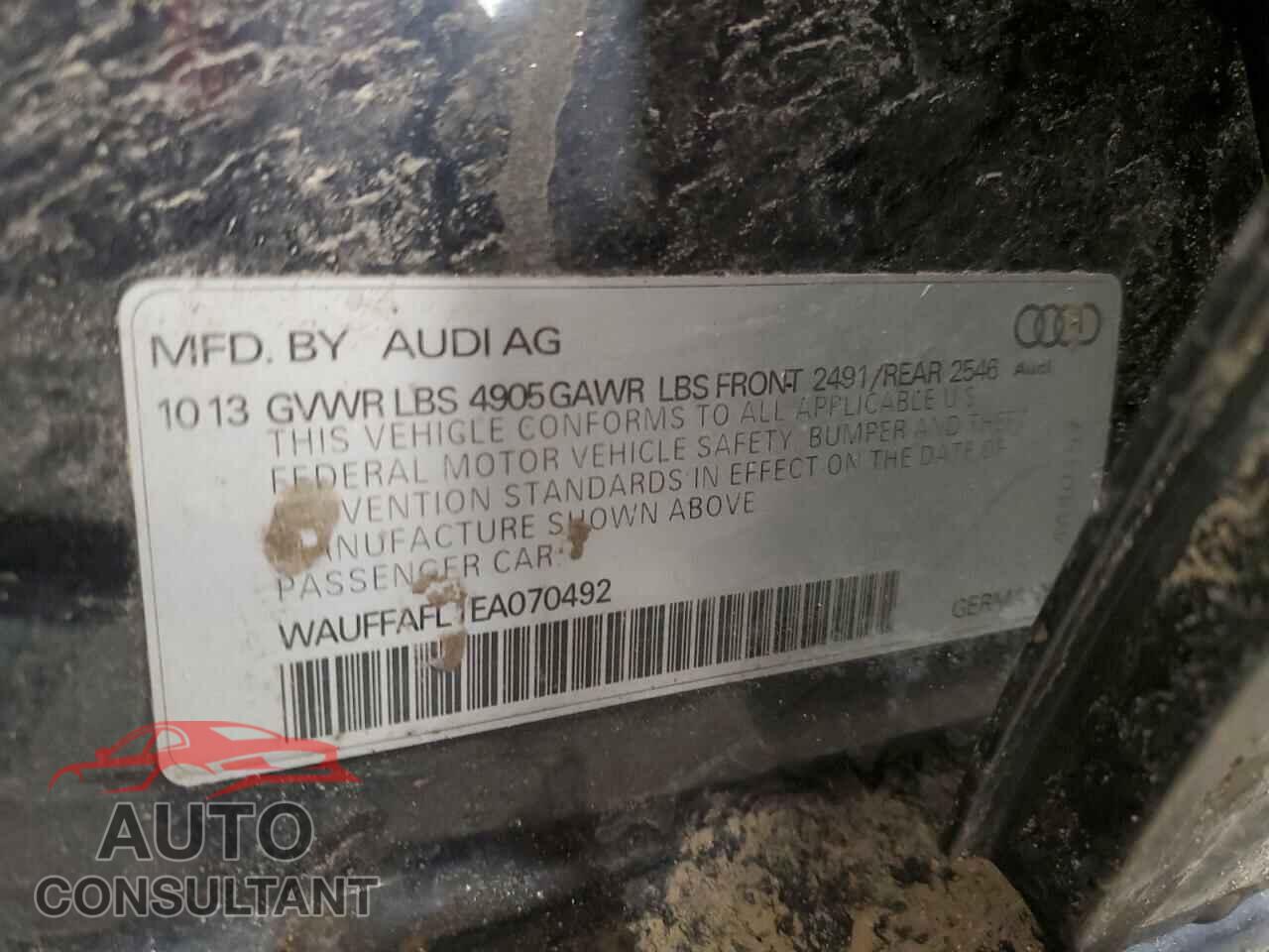 AUDI A4 2014 - WAUFFAFL1EA070492