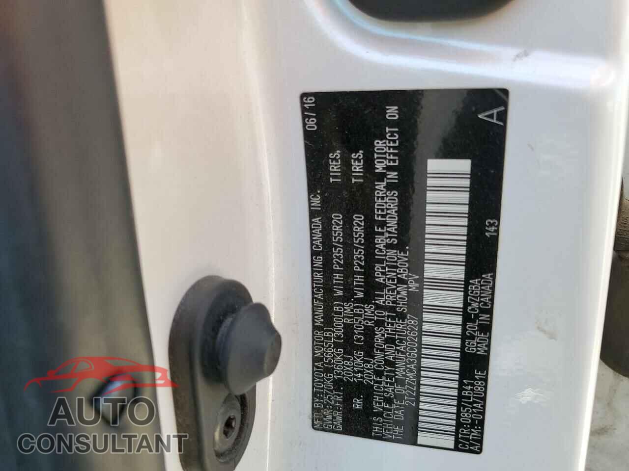LEXUS RX350 2016 - 2T2ZZMCA3GC026287
