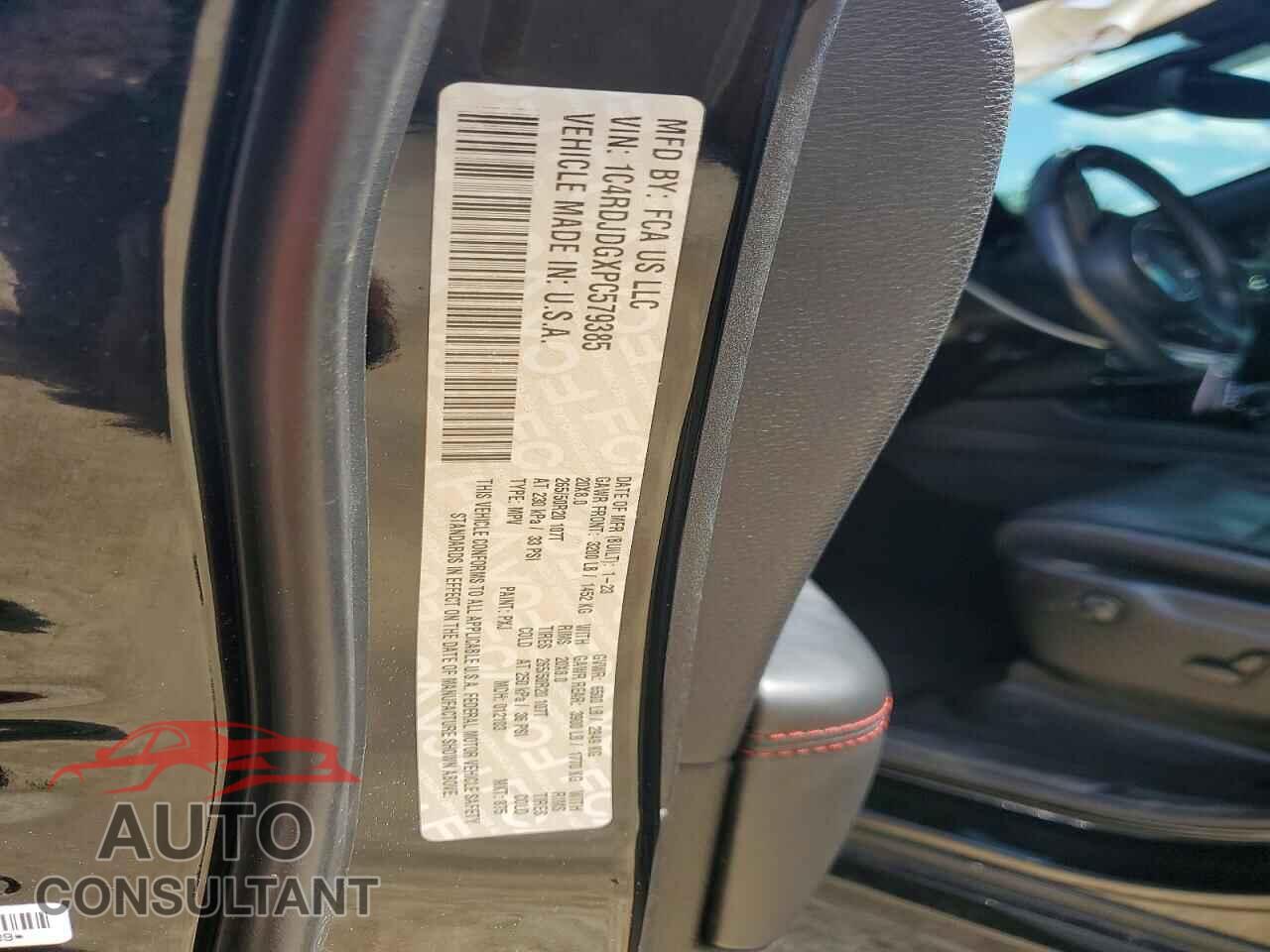 DODGE DURANGO 2023 - 1C4RDJDGXPC579385