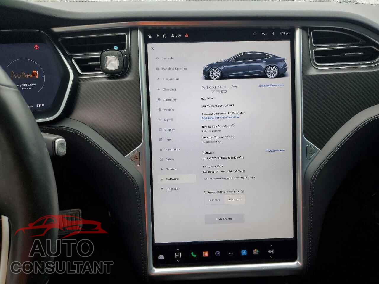 TESLA MODEL S 2017 - 5YJSA1E28HF231067