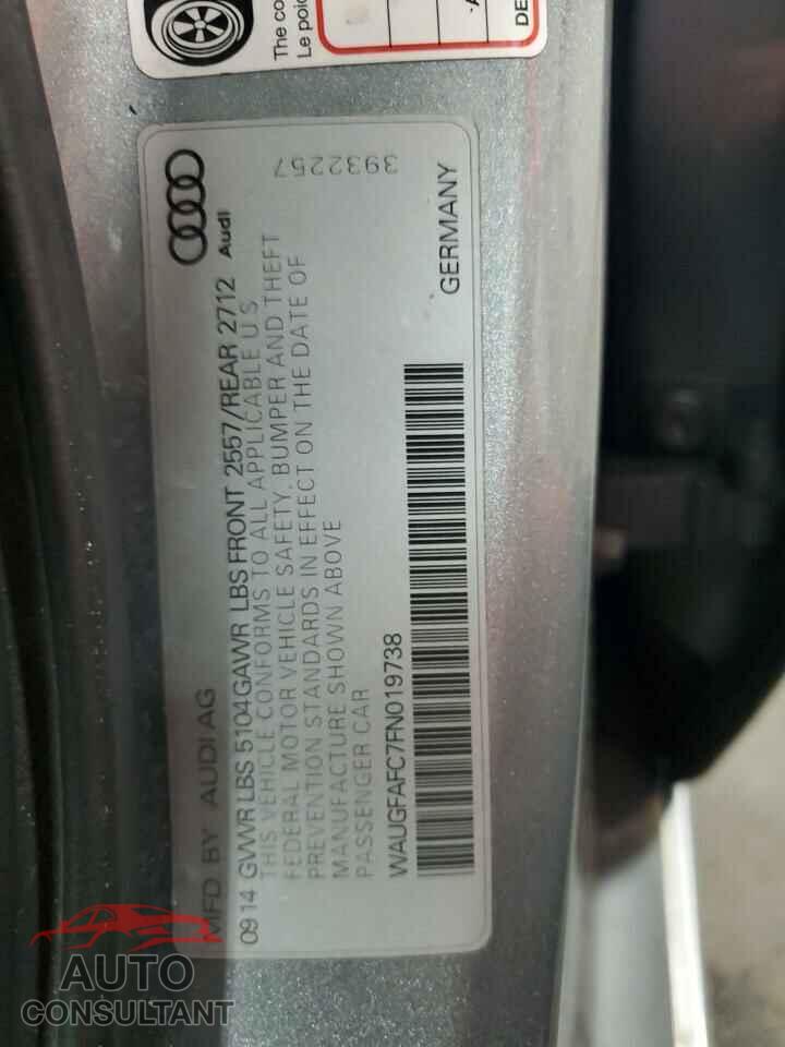 AUDI A6 2015 - WAUGFAFC7FN019738