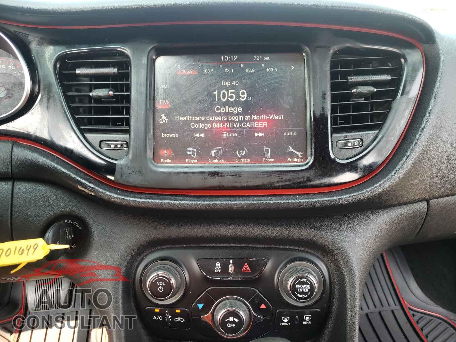 DODGE DART 2016 - 1C3CDFBB4GD701649