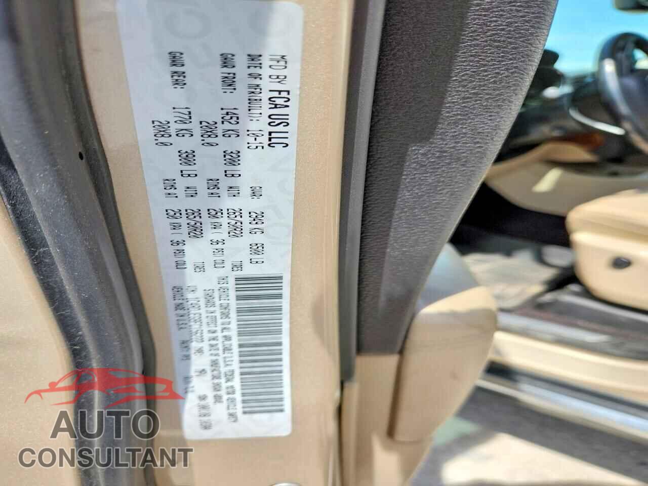 DODGE DURANGO 2015 - 1C4RDJEG8FC156222