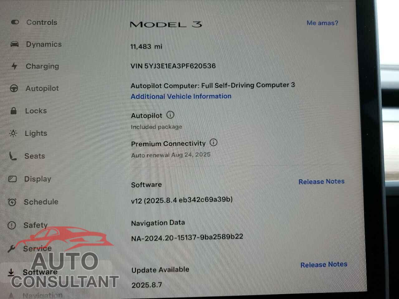TESLA MODEL 3 2023 - 5YJ3E1EA3PF620536