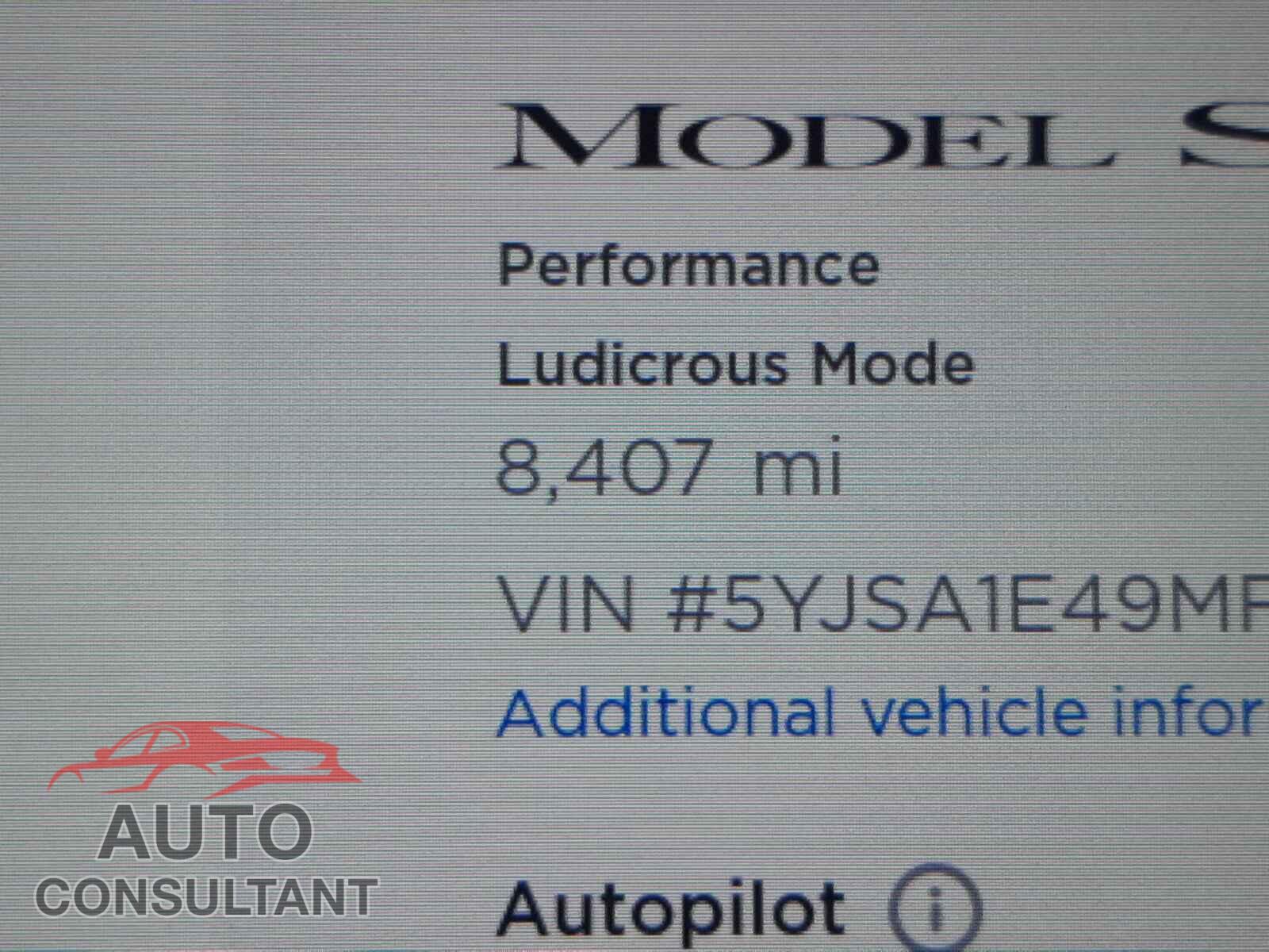 TESLA MODEL S 2021 - 5YJSA1E49MF418328