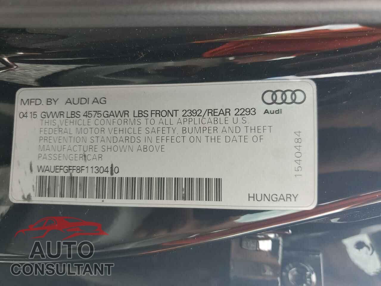 AUDI A3 2015 - WAUEFGFF8F1130410
