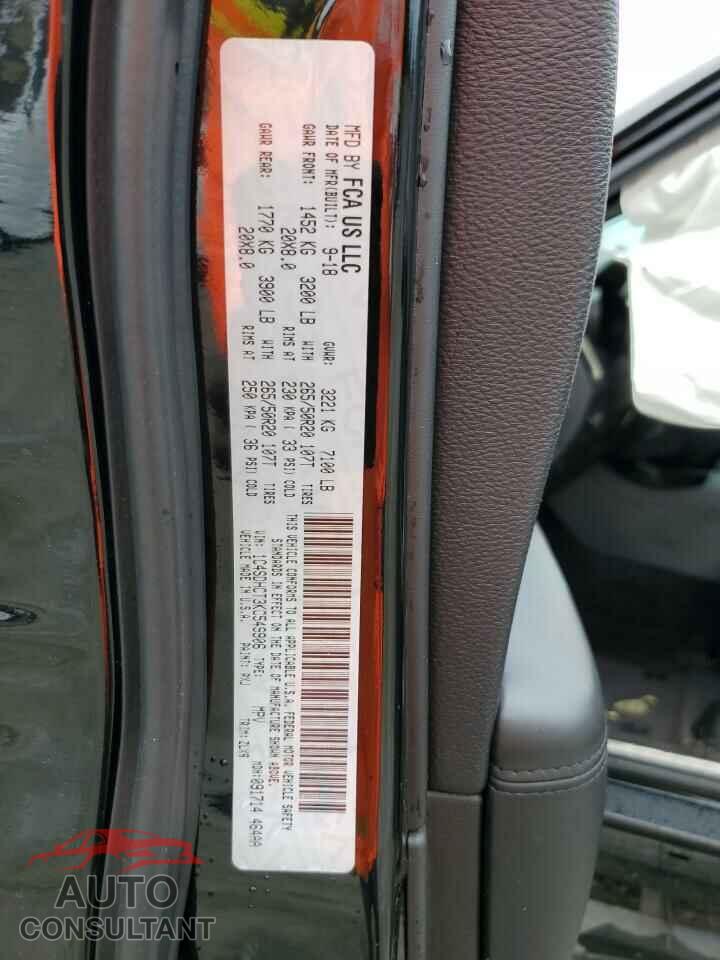 DODGE DURANGO 2019 - 1C4SDHCT3KC549906