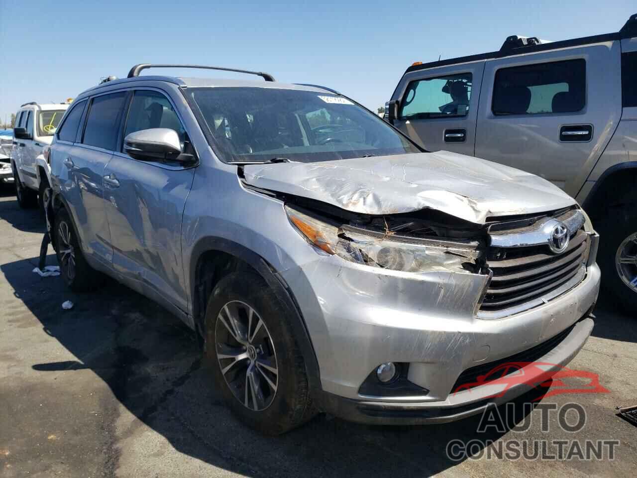 TOYOTA HIGHLANDER 2016 - 5TDJKRFH6GS236837