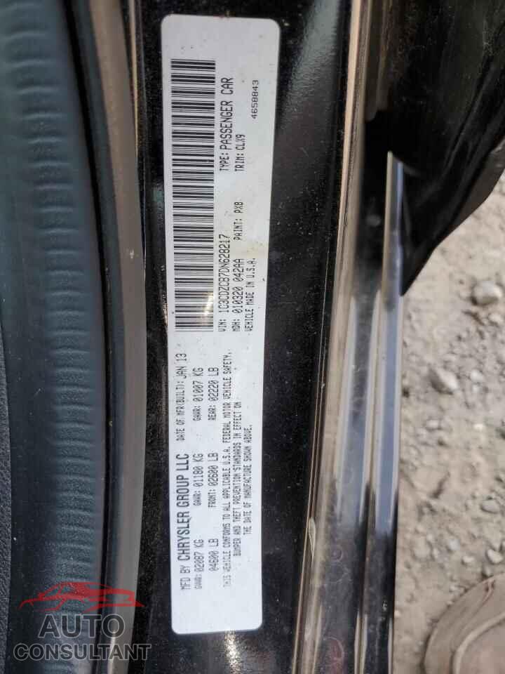 DODGE AVENGER 2013 - 1C3CDZCB7DN628217