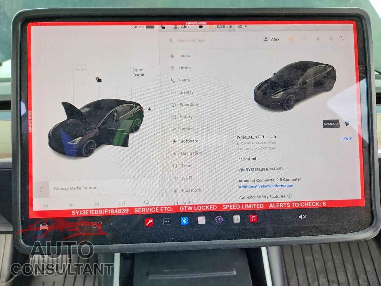 TESLA MODEL 3 2018 - 5YJ3E1EB9JF184839