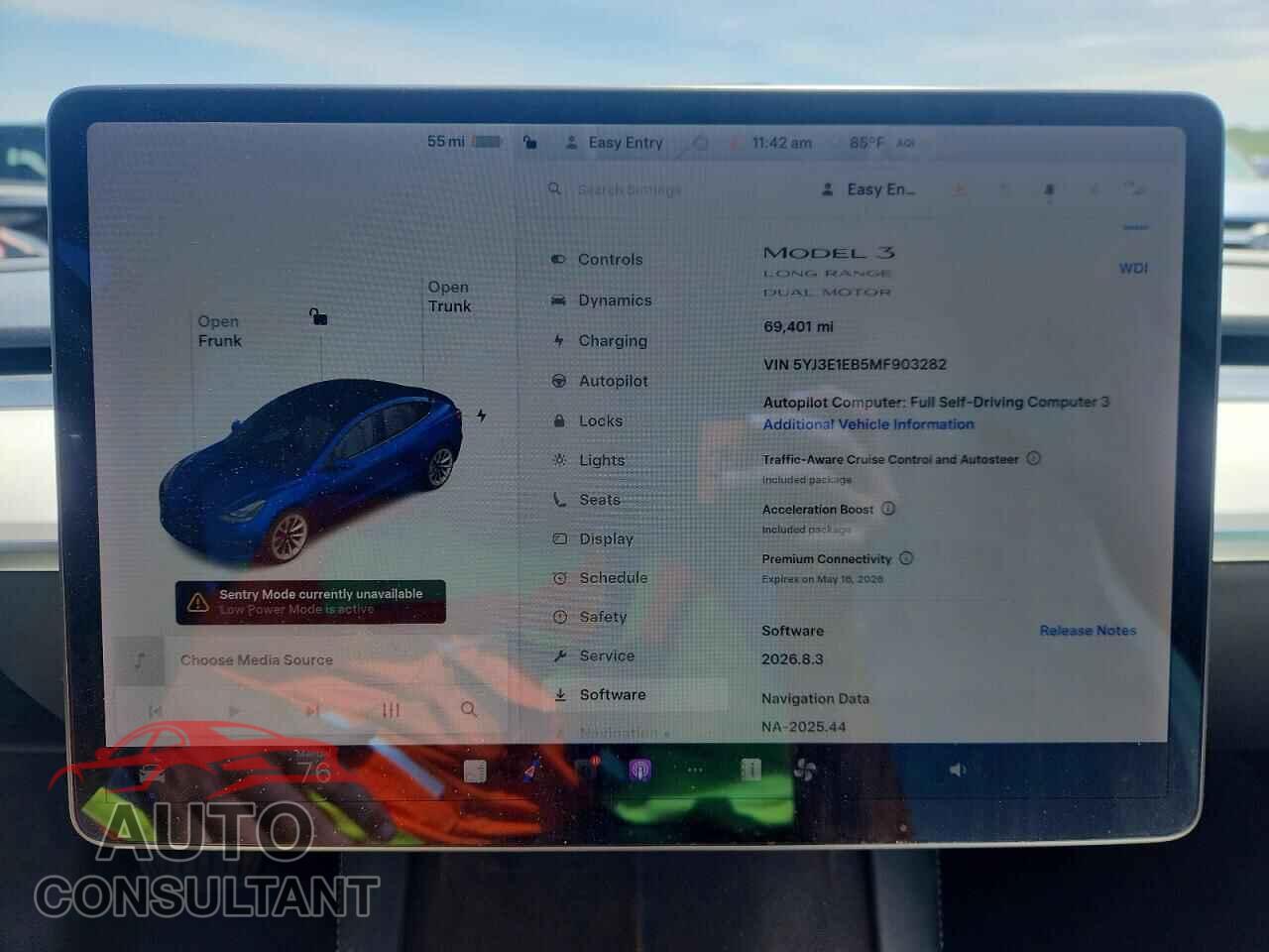 TESLA MODEL 3 2021 - 5YJ3E1EB5MF903282