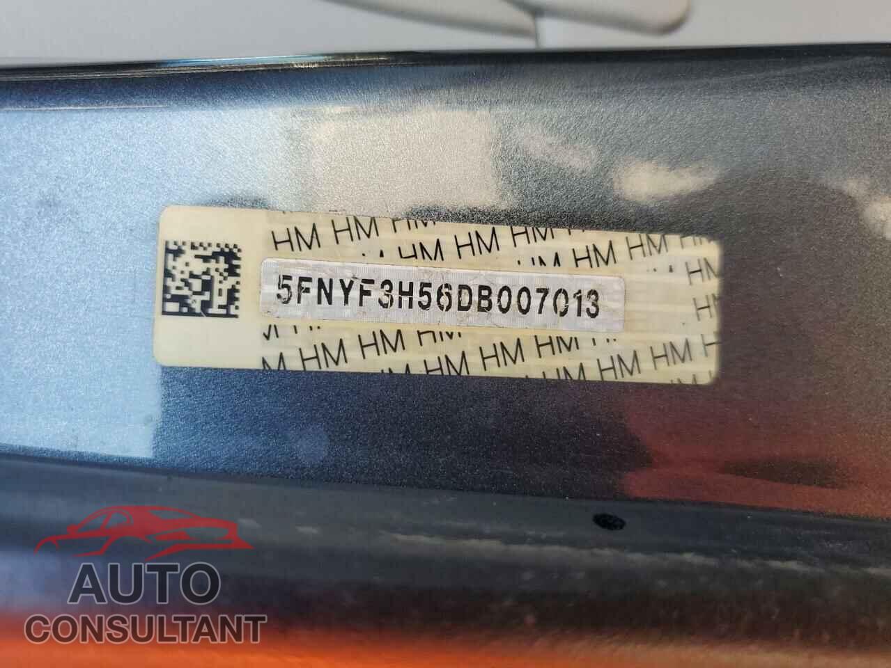 HONDA PILOT 2013 - 5FNYF3H56DB007013
