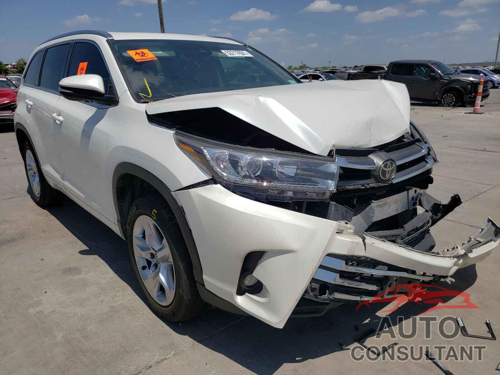 TOYOTA HIGHLANDER 2017 - 5TDYZRFHXHS221690