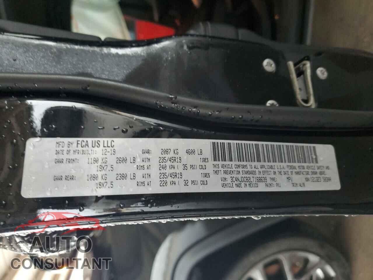 JEEP COMPASS 2020 - 3C4NJDCB2LT168639