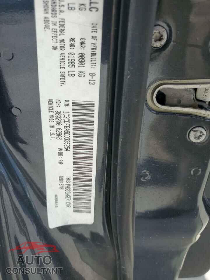 DODGE DART 2013 - 1C3CDFBA9DD335254