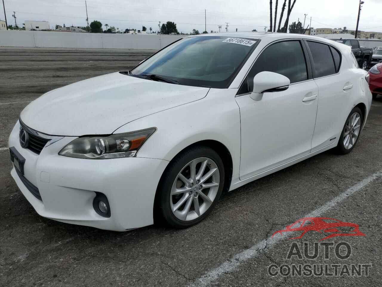LEXUS CT 200 2012 - JTHKD5BH6C2119871