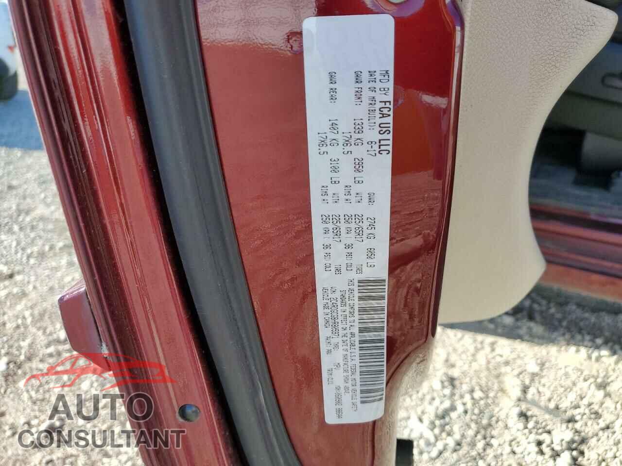 DODGE CARAVAN 2017 - 2C4RDGCG8HR805971