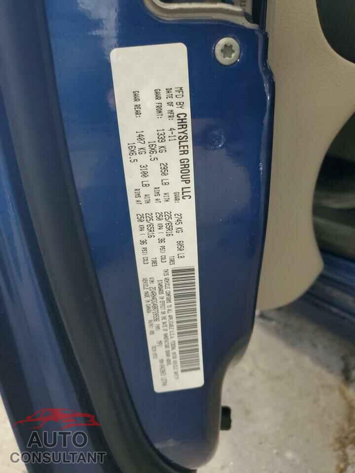DODGE CARAVAN 2011 - 2D4RN4DG4BR720596