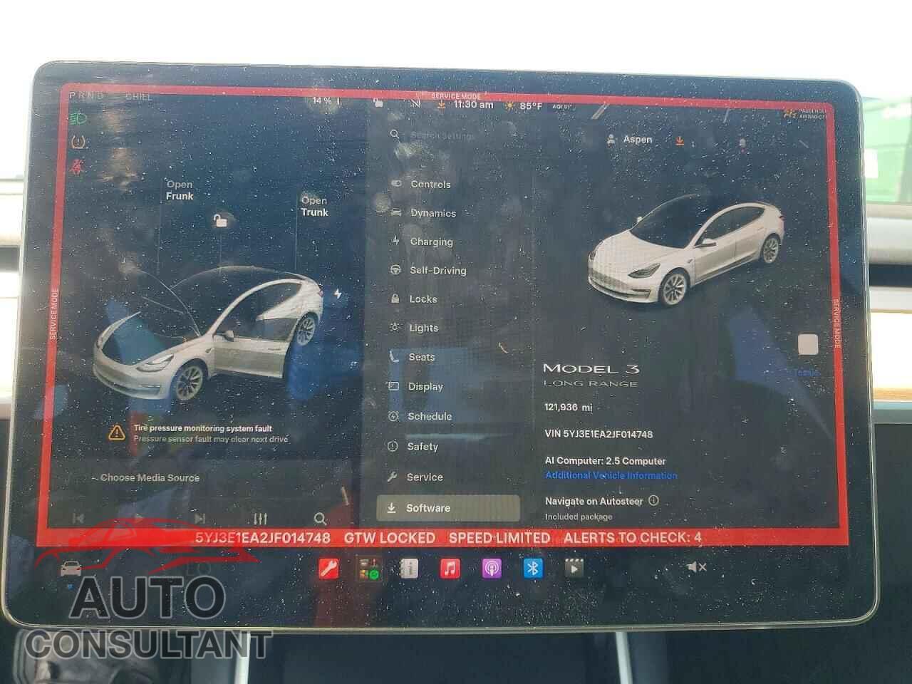 TESLA MODEL 3 2018 - 5YJ3E1EA2JF014748