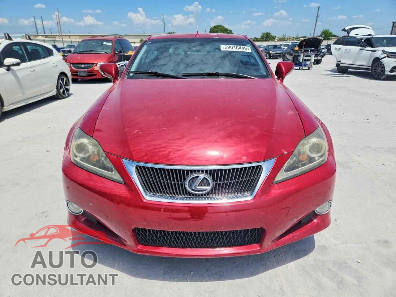 LEXUS IS 2012 - JTHFF2C21C2522886
