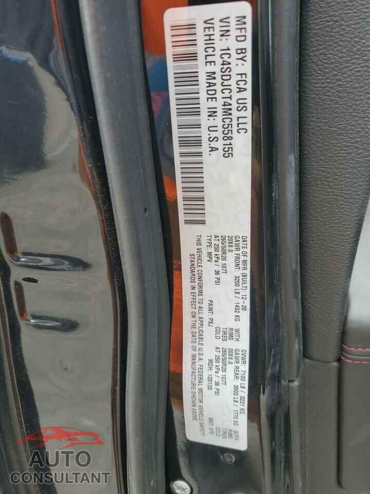 DODGE DURANGO 2021 - 1C4SDJCT4MC558155