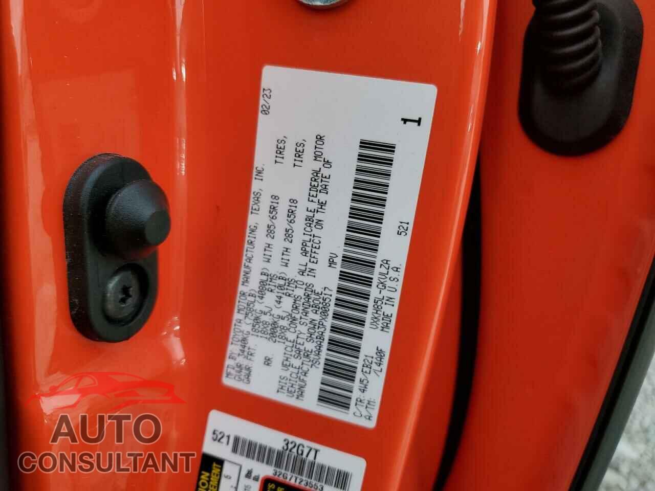 TOYOTA SEQUOIA 2023 - 7SVAAABA3PX008517