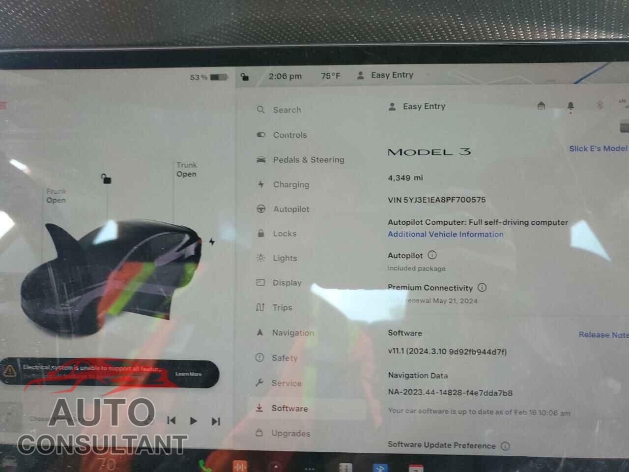 TESLA MODEL 3 2023 - 5YJ3E1EA8PF700575