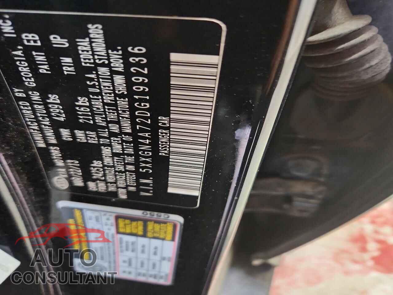 KIA OPTIMA 2013 - 5XXGN4A72DG199236