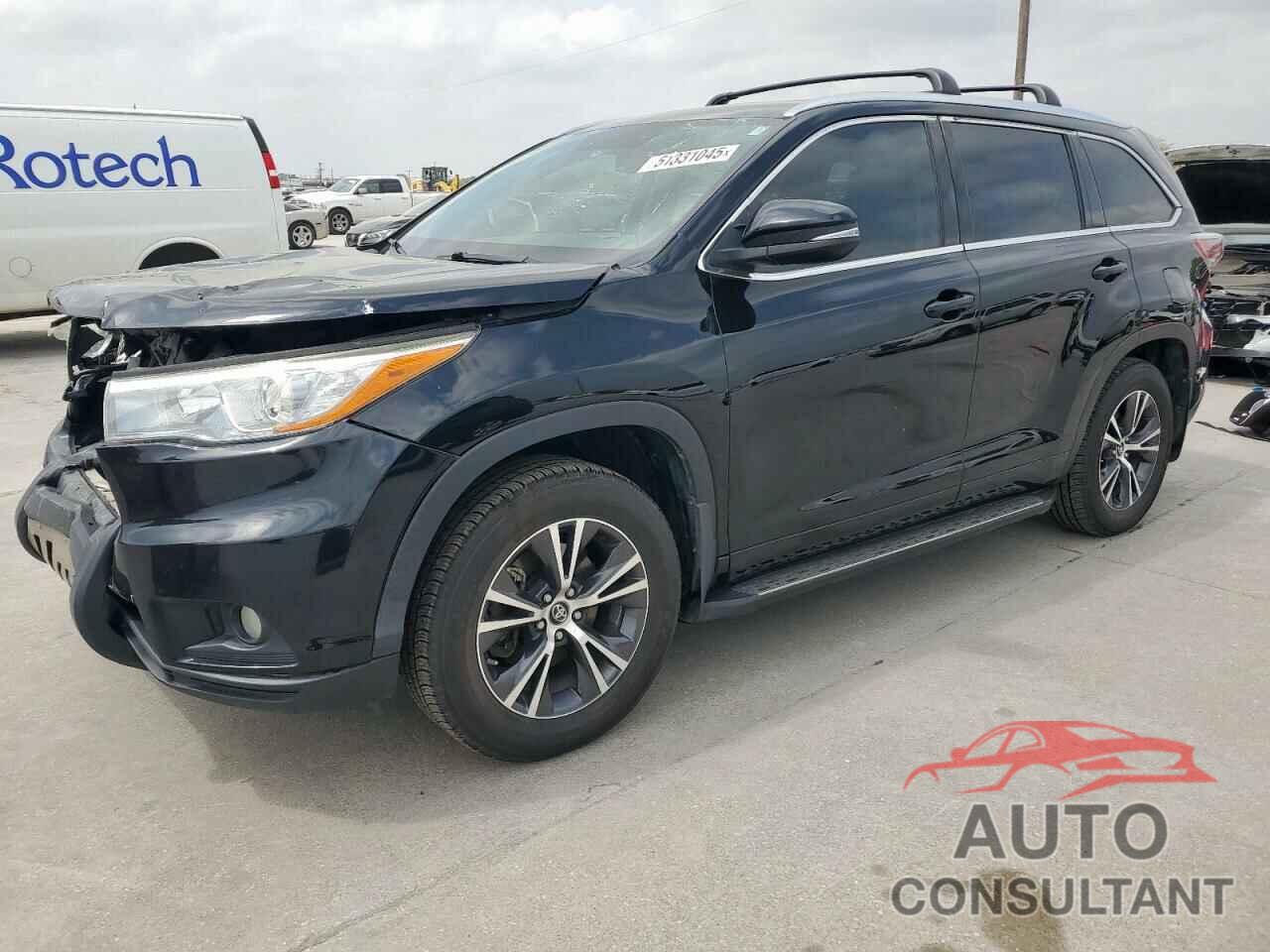 TOYOTA HIGHLANDER 2016 - 5TDKKRFH1GS152901