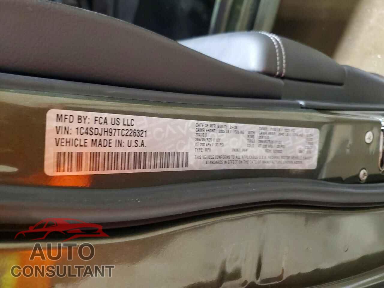 DODGE DURANGO 2026 - 1C4SDJH97TC226321