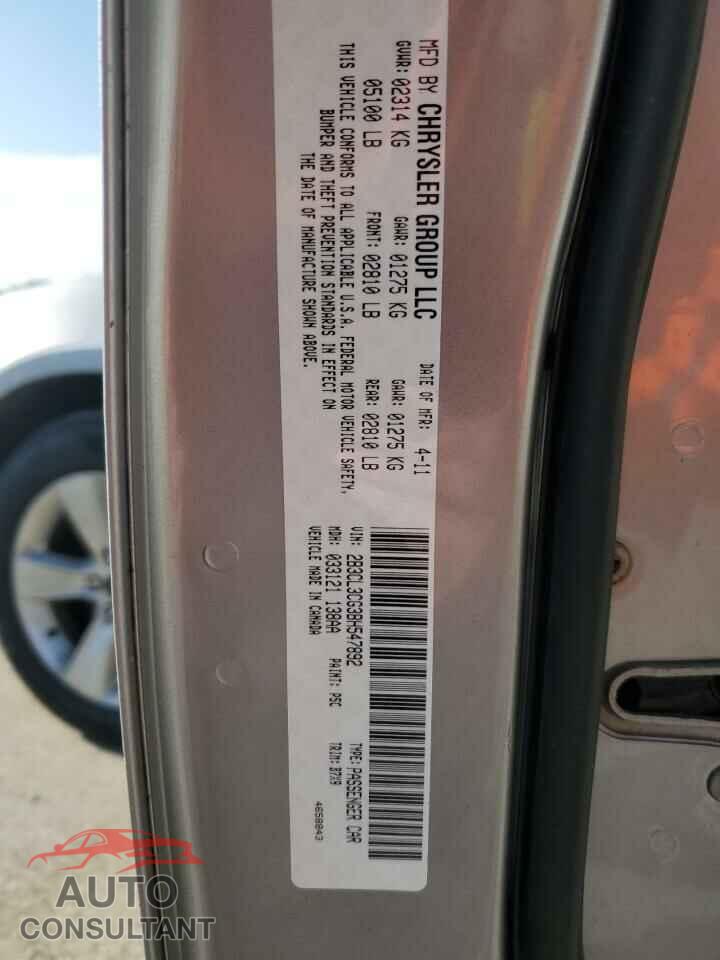 DODGE CHARGER 2011 - 2B3CL3CG3BH547892