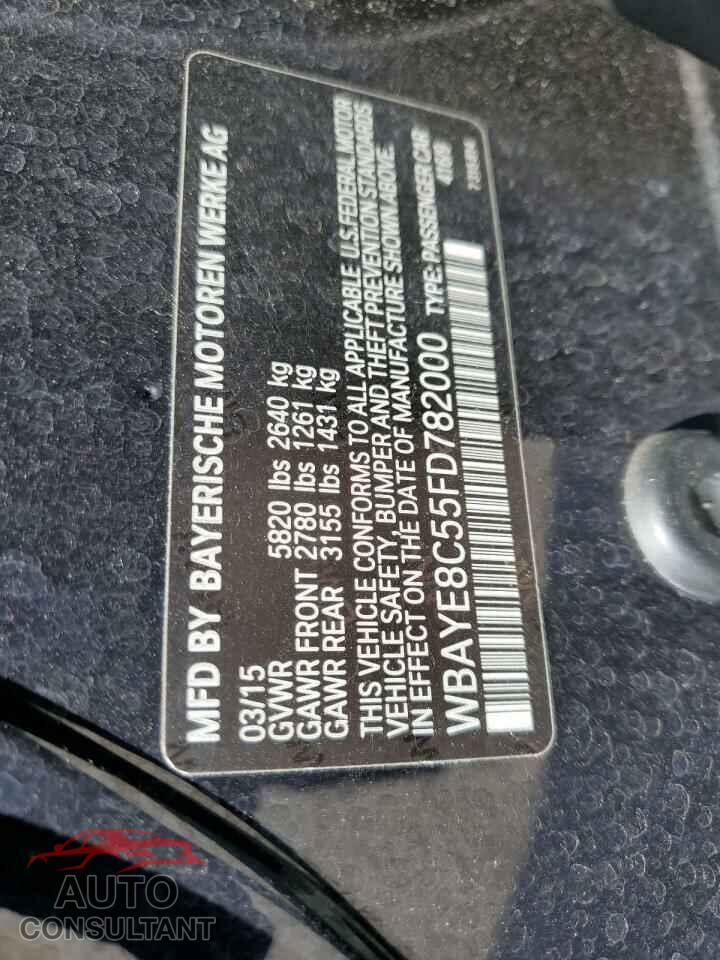 BMW 7 SERIES 2015 - WBAYE8C55FD782000
