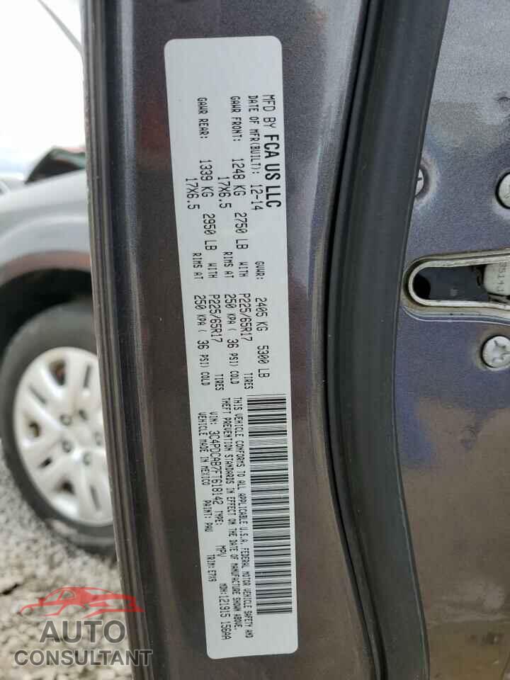 DODGE JOURNEY 2015 - 3C4PDCAB7FT618142