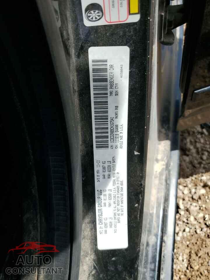 DODGE AVENGER 2012 - 1C3CDZAB9CN167541