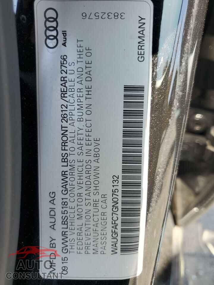 AUDI A6 2016 - WAUGFAFC7GN075132