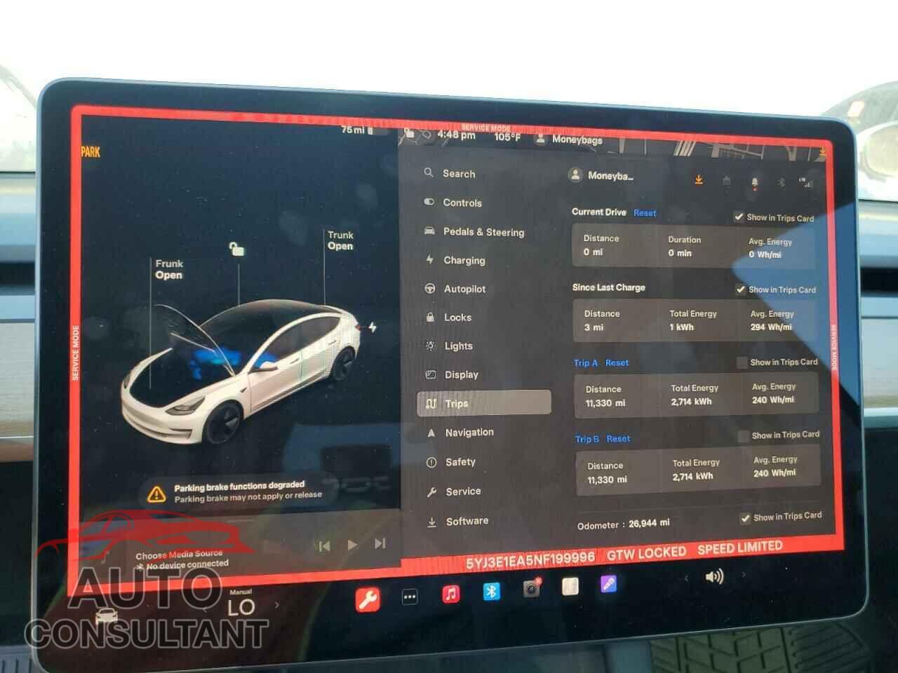 TESLA MODEL 3 2022 - 5YJ3E1EA5NF199996