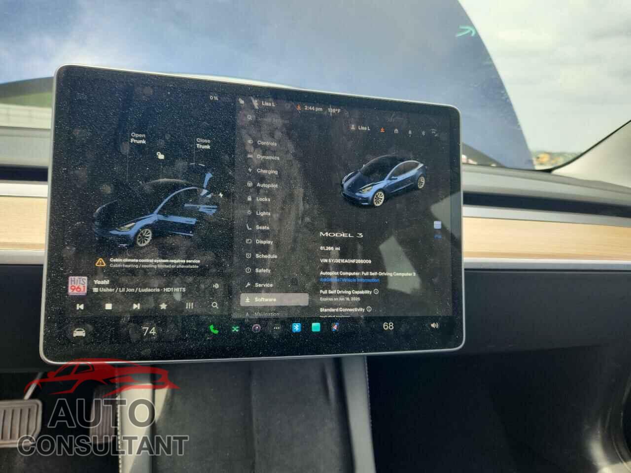 TESLA MODEL 3 2022 - 5YJ3E1EA0NF286009