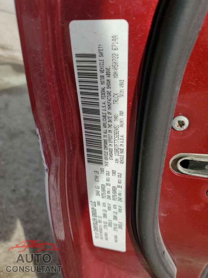 DODGE RAM 1500 2012 - 1C6RD7FT7CS282451