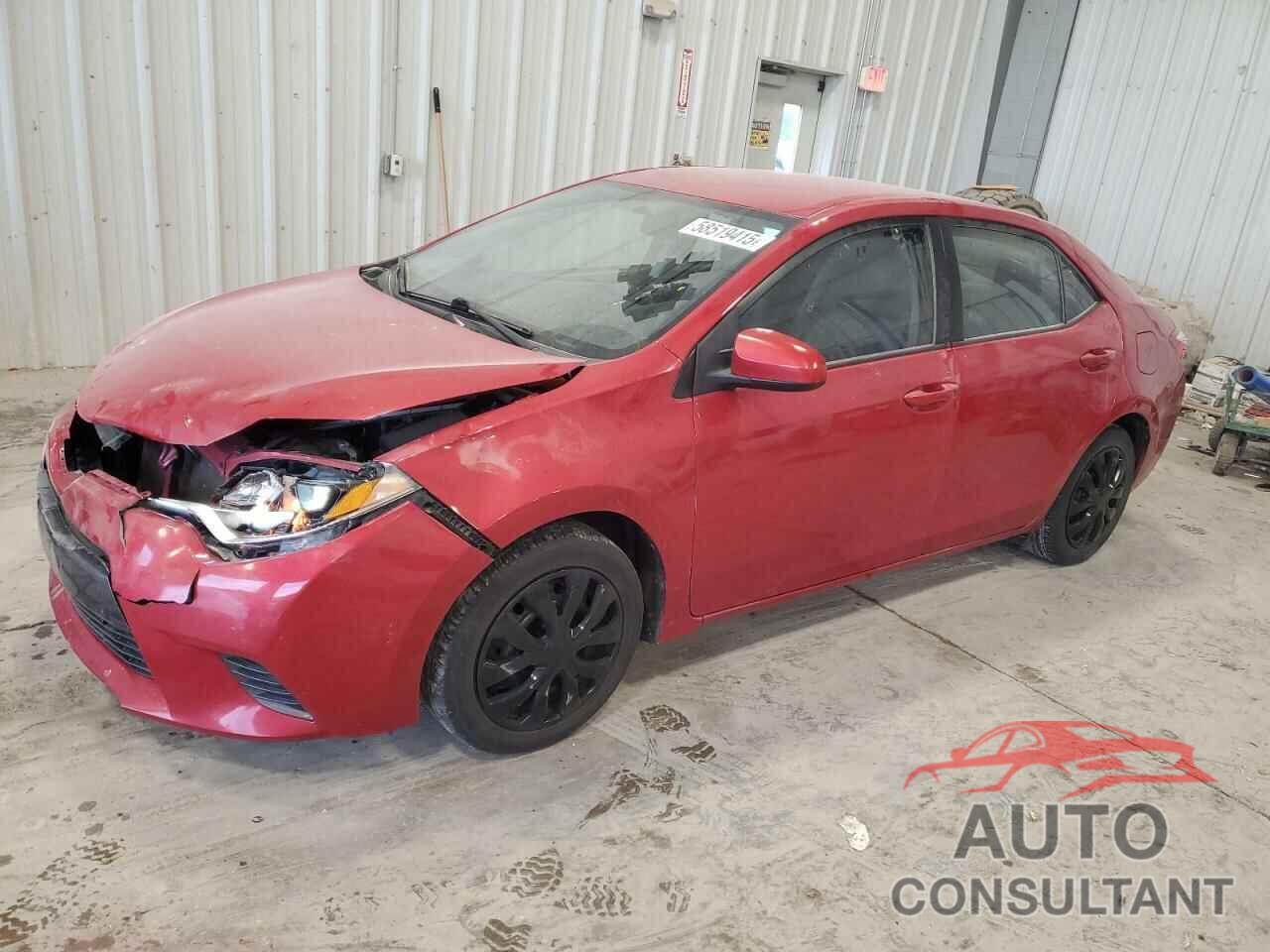 TOYOTA COROLLA 2016 - 2T1BURHE1GC688401