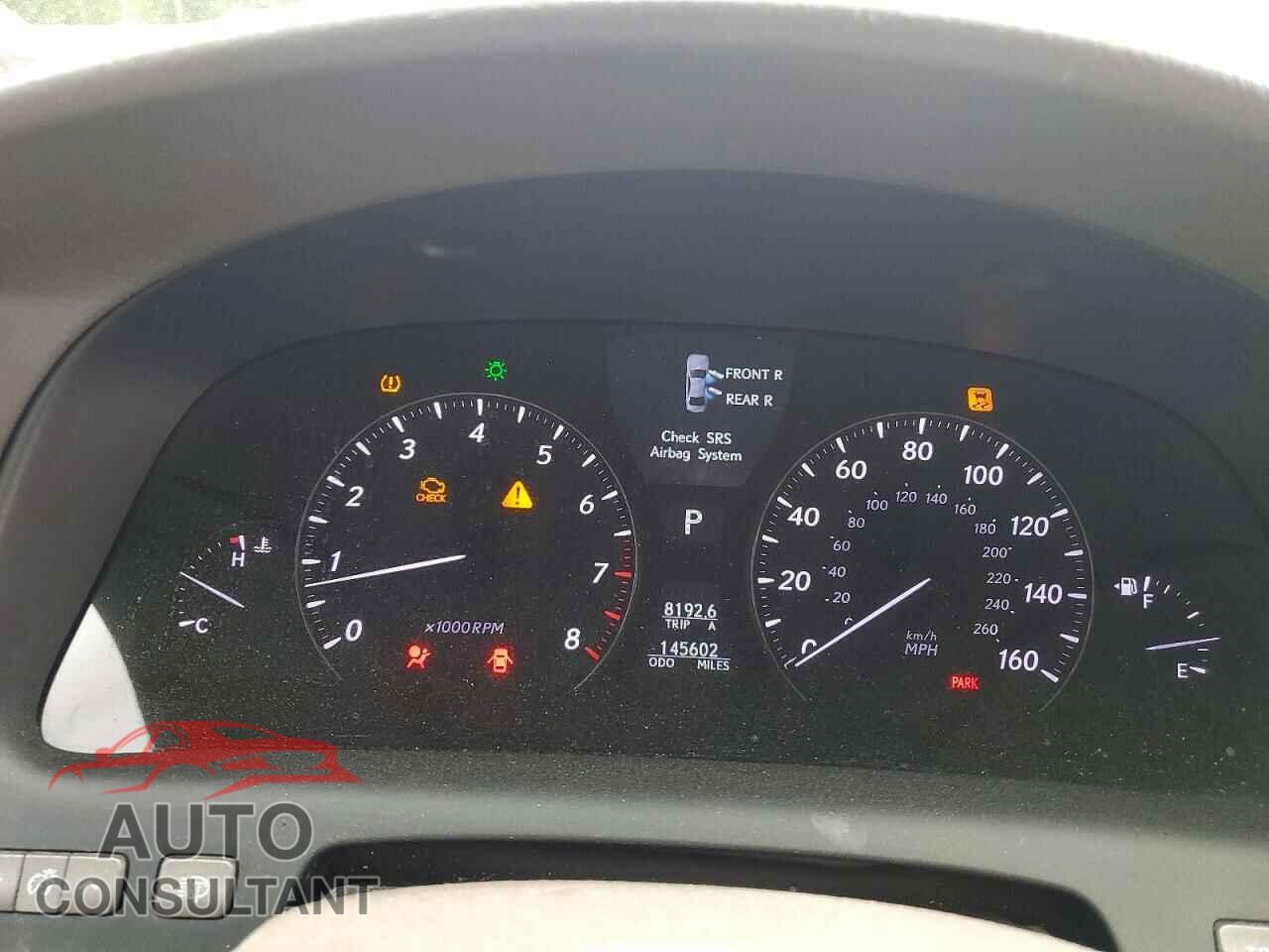 LEXUS LS460 2009 - JTHBL46F195091278