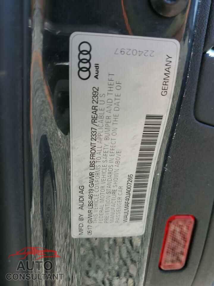 AUDI A4 2018 - WAULMAF40JA007265