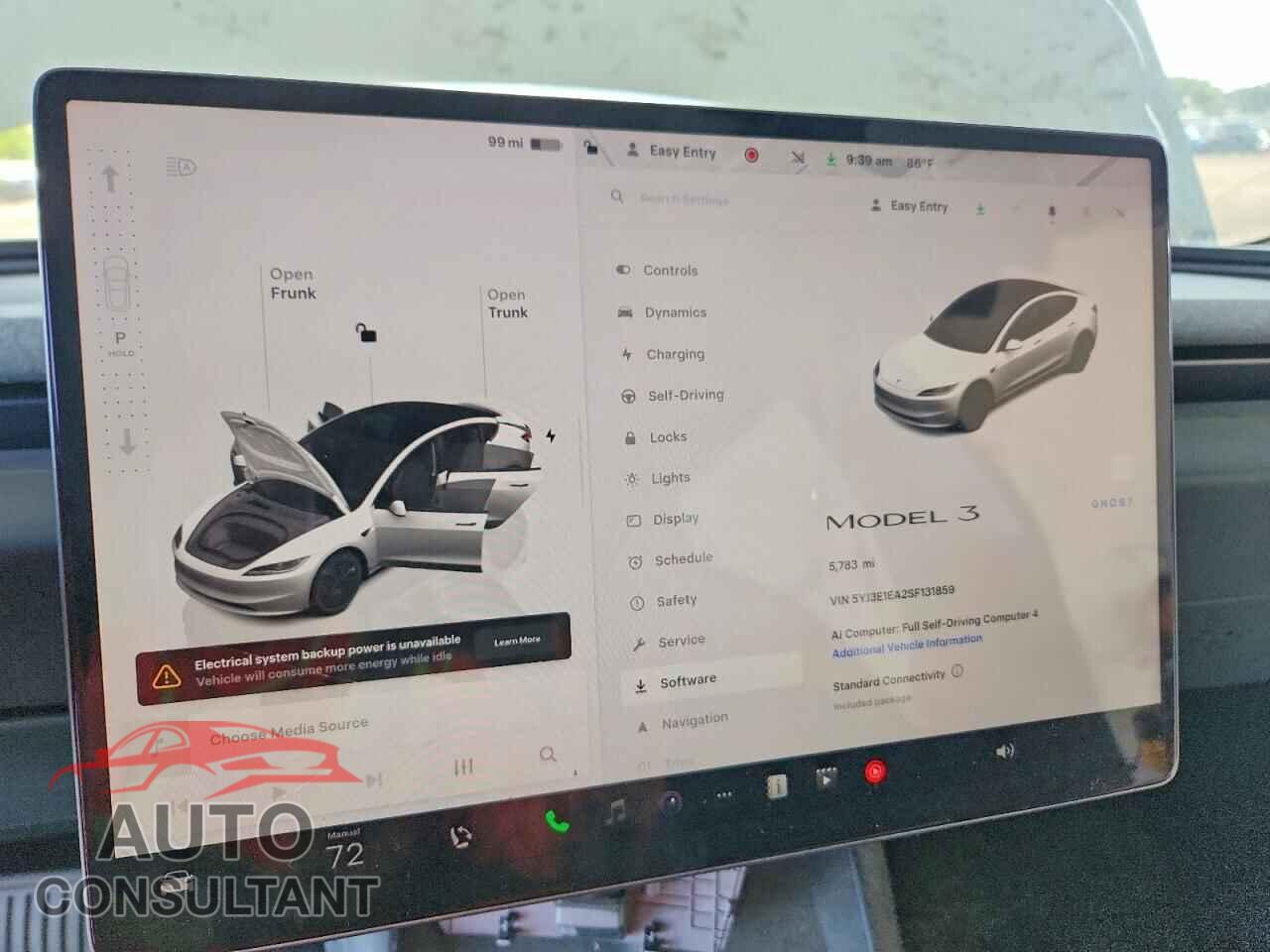 TESLA MODEL 3 2025 - 5YJ3E1EA2SF131859