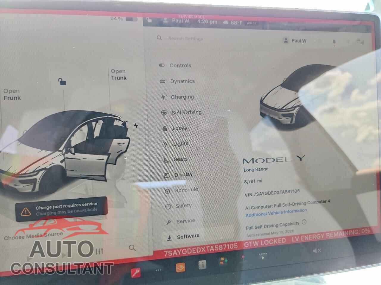 TESLA MODEL Y 2026 - 7SAYGDEDXTA587105