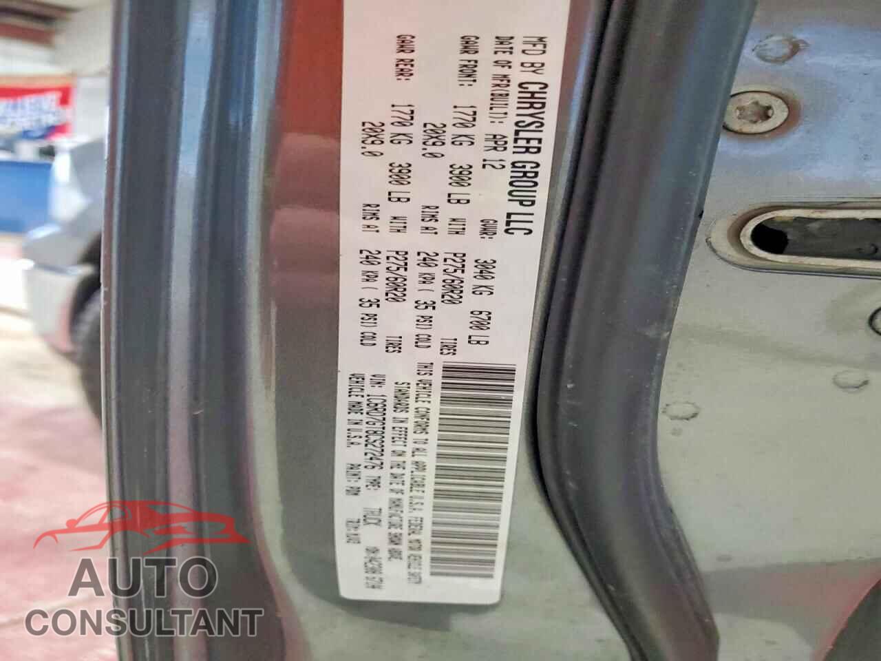 DODGE RAM 1500 2012 - 1C6RD7GT8CS272476