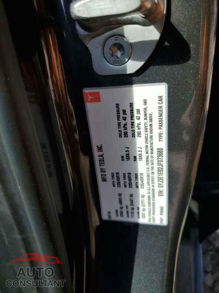 TESLA MODEL 3 2018 - 5YJ3E1EB2JF073680