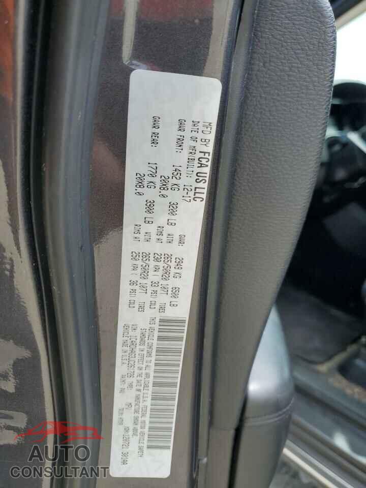 DODGE DURANGO 2018 - 1C4RDHAG3JC261726