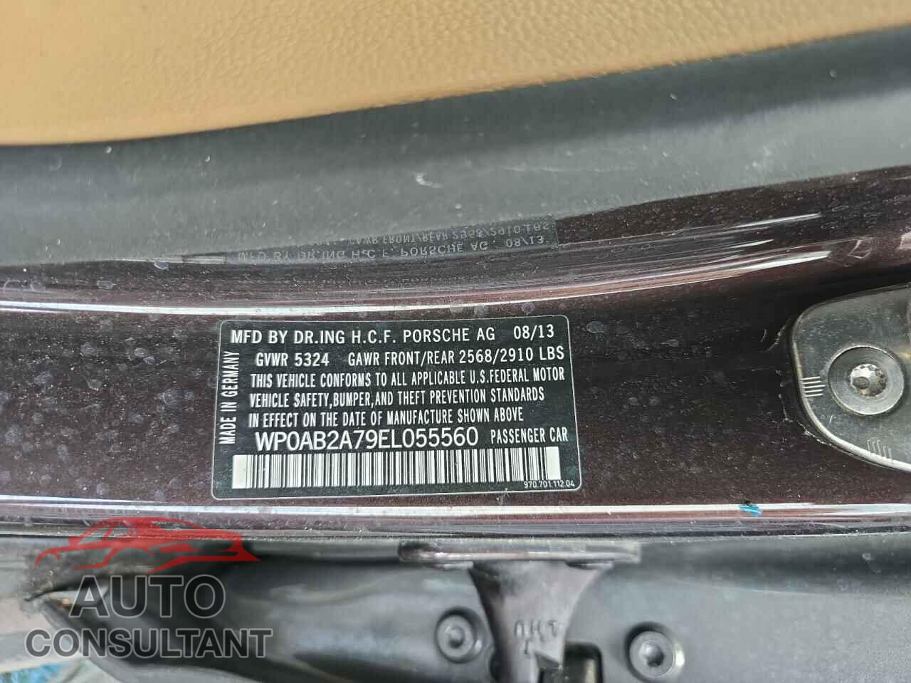 PORSCHE PANAMERA 2014 - WP0AB2A79EL055560