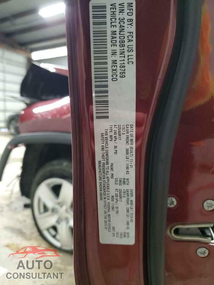 JEEP COMPASS 2022 - 3C4NJDBB1NT118769