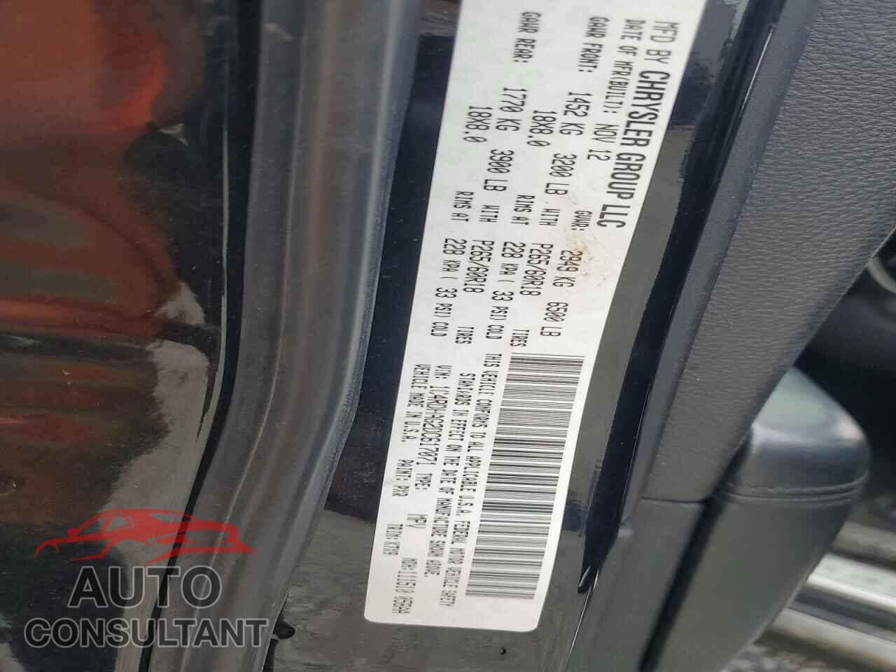 DODGE DURANGO 2013 - 1C4RDHAG2DC617071